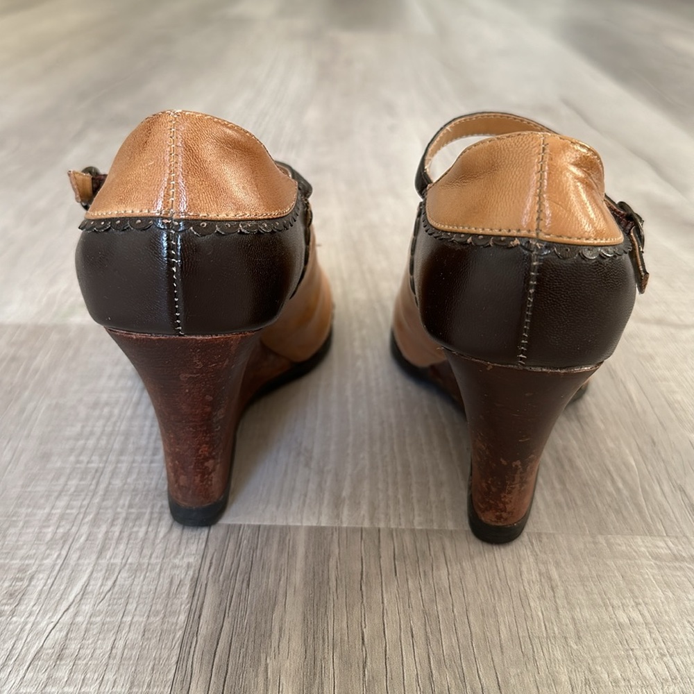 Vintage Style Kenneth Cole Reaction Wedge Heels - Picture 4 of 10